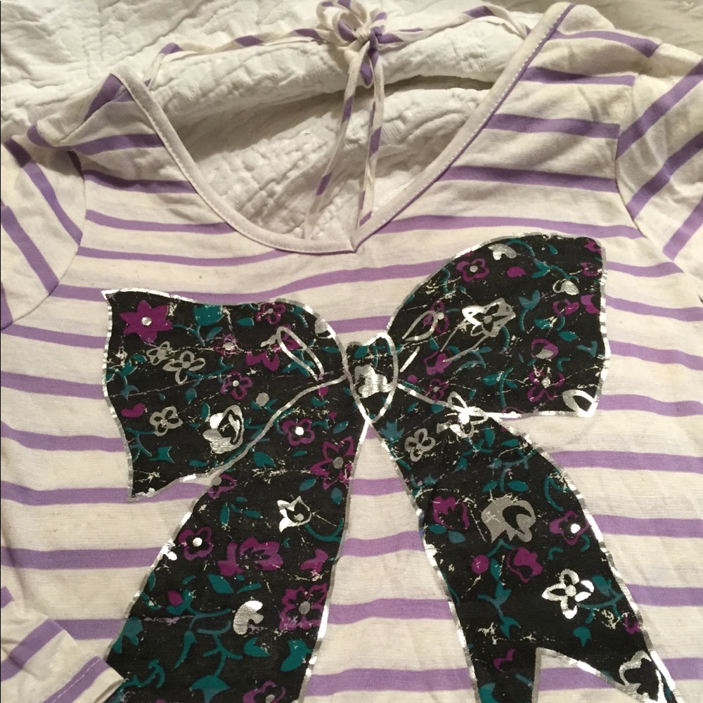 Buckle Daytrip Girls Long Sleeve V Neck  Tie Back